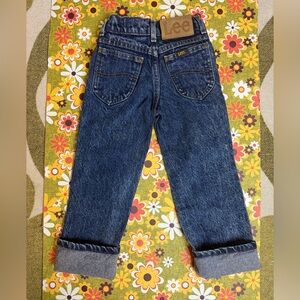 Kid's Vintage Lee Stonewash Denim Jeans Made in the USA Size 6 Slim